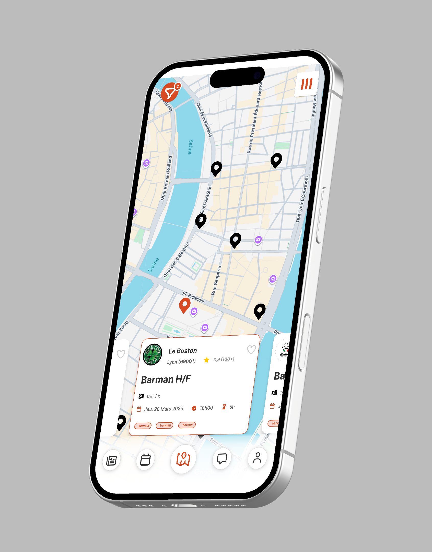 Aperçu de l’application Koudmain